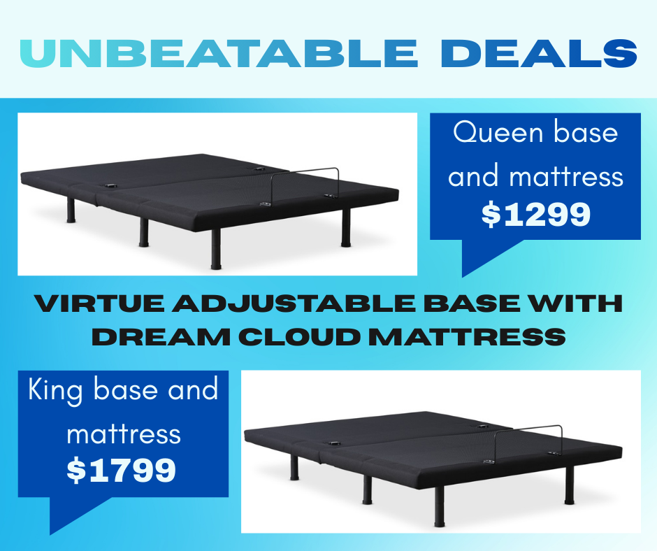 Clearance Virtue Base and Dream Cloud mattress King or Queen