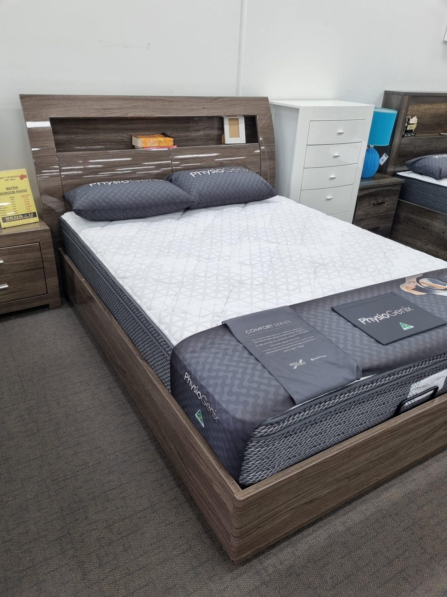 Matrix Gas Lift Bed Chestnut