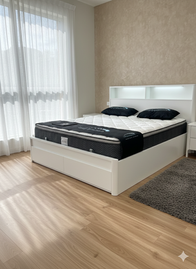 Alanya with gas lift and foot drawers