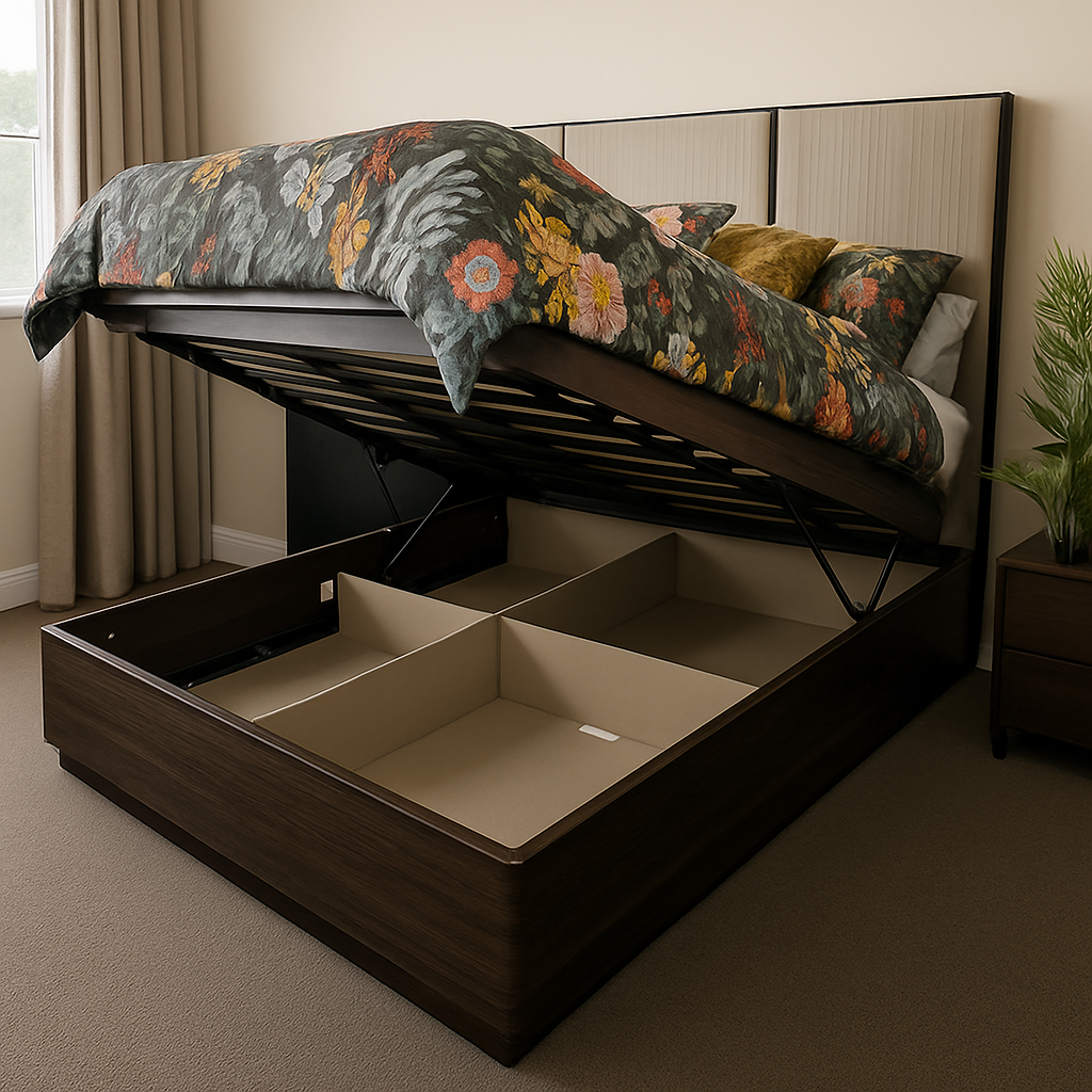 Capetown Gas Lift Bed with Feature Light