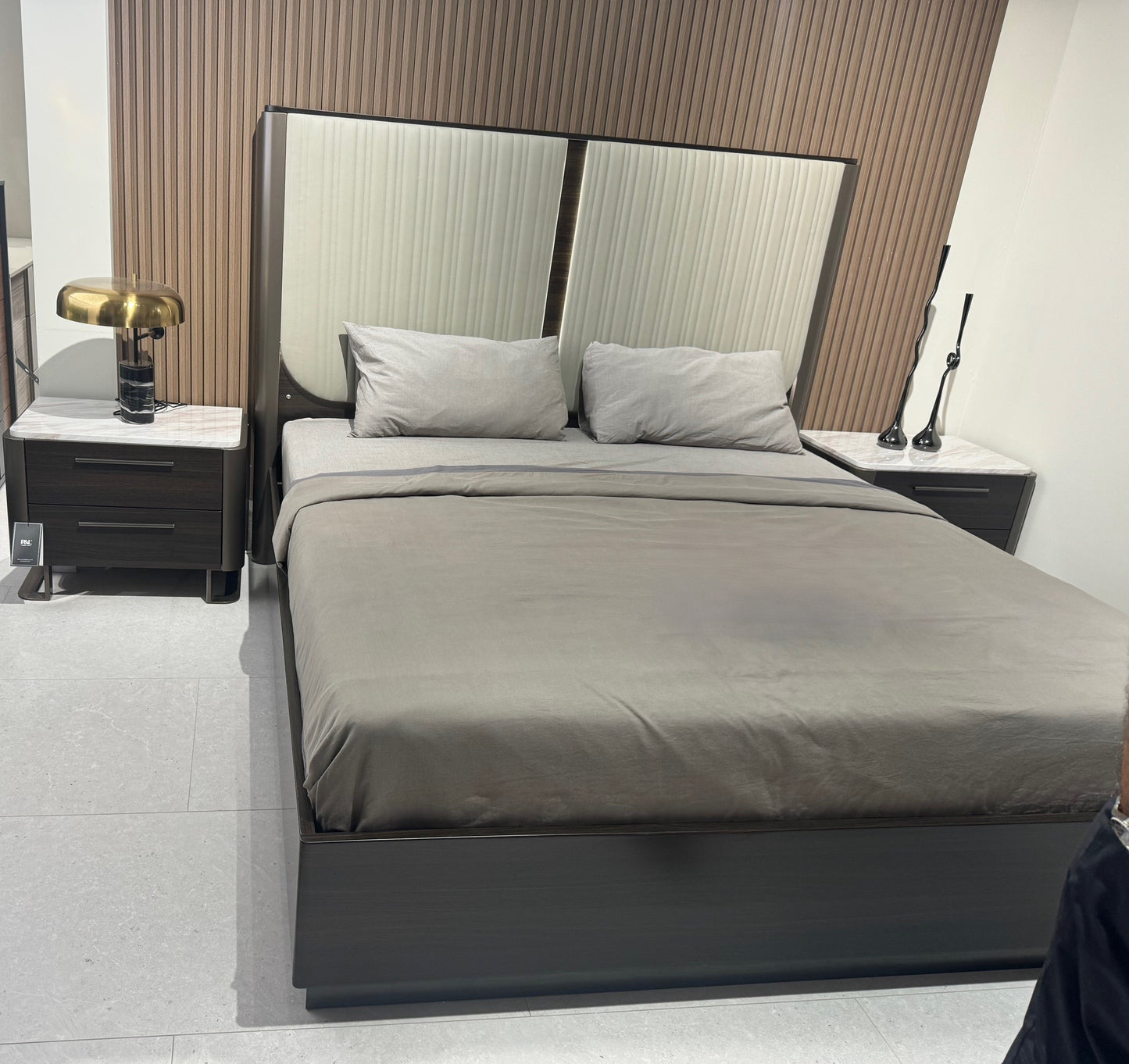 Capetown Gas Lift Bed with Feature Light