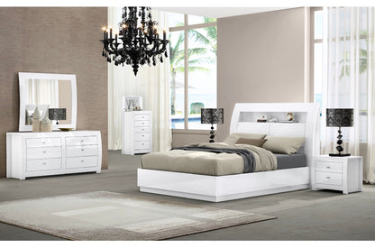 Matrix Gas Lift Bed White