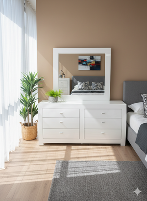 Jade Dresser and Mirror