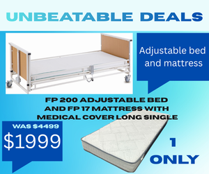 Clearance FP 200 adjustable bed and FP 17 Long Single mattress